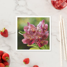 Guardanapo de papel do aniversário do conjunto da