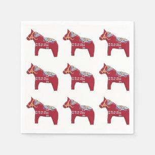 Guardanapo de papel do cavalo de Dala