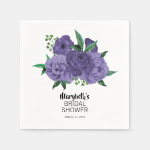 Guardanapo de papel do chá de panela roxo violeta