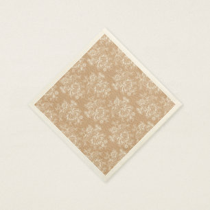Guardanapo de papel do chique floral de