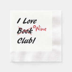 Guardanapo de papel do "clube de leitura"