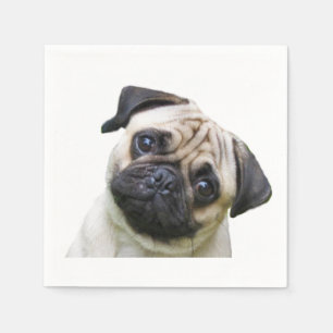 Guardanapo de papel do design do "Pug "