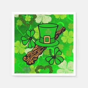Guardanapo de papel do dia de St Patrick