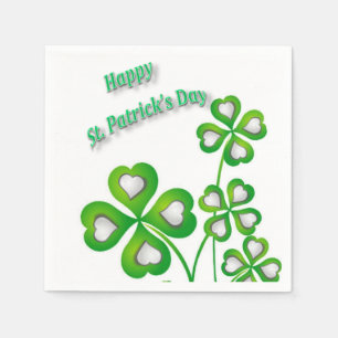 Guardanapo de papel do dia de St Patrick