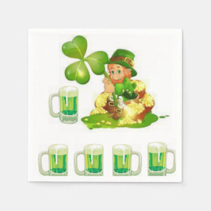 Guardanapo de papel do dia de St Patrick