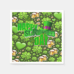 Guardanapo de papel do dia de St Patrick