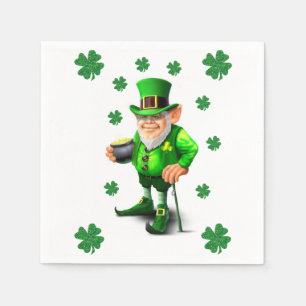 Guardanapo de papel do dia de St Patrick