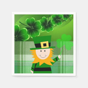 Guardanapo de papel do dia de St Patrick
