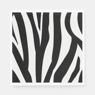 Guardanapo de papel do impressão da zebra