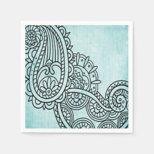 Guardanapo de papel do motivo de Mehndi de