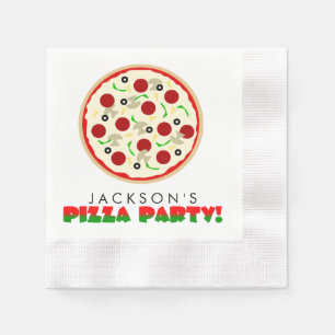 Guardanapo de papel do partido da pizza