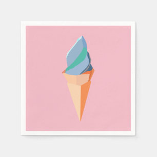 guardanapo de papel do sorvete do origami