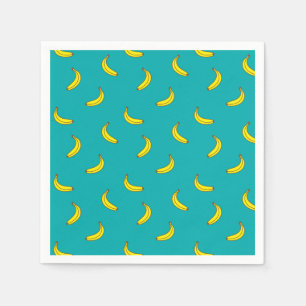Guardanapo de papel do teste padrão da banana