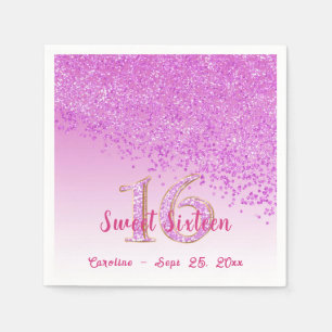 Guardanapo De Papel Doce 16 Abaixamento Rosa - Luminosidade e Monogram