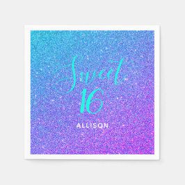 Guardanapo De Papel Doce 16 Lâmpada De Ombre Roxo De Teal Personalizad