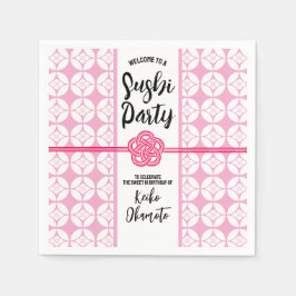 Guardanapo De Papel Doce 16 Sushi 花 菱 七 宝 Hanabishi Shippo