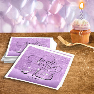 Guardanapo De Papel Doce 16 V2 ID675 violeta do brilho e do brilho
