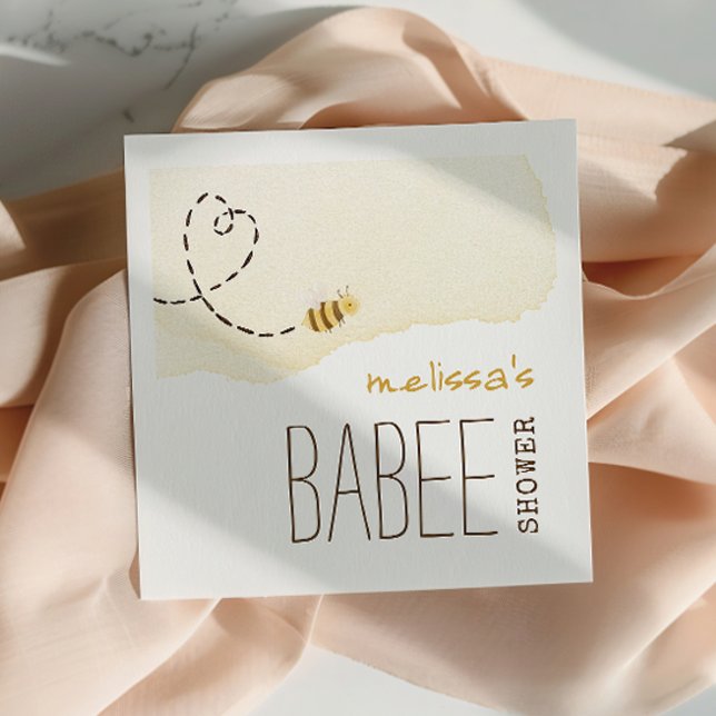 Guardanapo De Papel Doce Bumble Bee Babee Chá Napkins (Criador carregado)