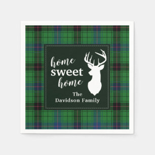 Guardanapo De Papel Doce Casa Tartan Davidson Xadrez Personalizada