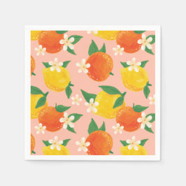 Guardanapo De Papel Doce Citrus Summer Napkin