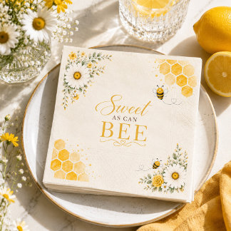 Guardanapo De Papel Doce Como Abelha Festa de Chás de Bebê
