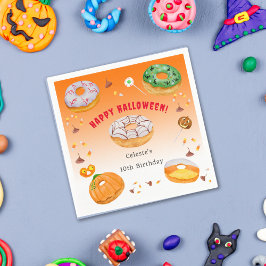 Guardanapo De Papel Doce de Halloween Delicioso em Aquarela Obrigado