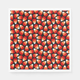 Guardanapo De Papel Doce de Milho Temático de Outono em Preto Hallowee