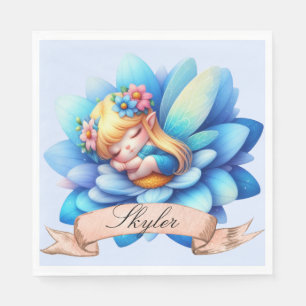 Guardanapo De Papel Doce Fantasia Floral Sonhos Doces Fada Adormecida
