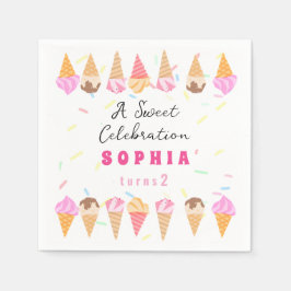 Guardanapo De Papel Doce Festa de Sorvete