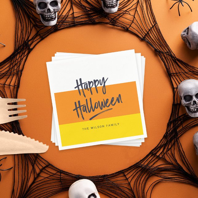 Guardanapo De Papel Doce Milho de Açúcar Feliz Halloween (Criador carregado)