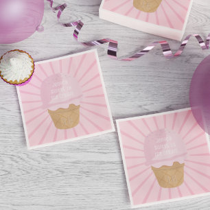 Guardanapo De Papel Doce Rosa 16 Festa de aniversário Napkin