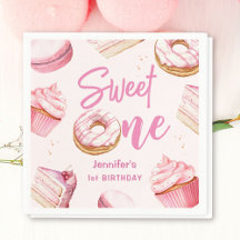Doce Um Rosa Donuts Fofos Festa de Aniversário de 
