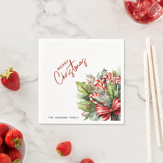 Guardanapo De Papel Doces e doces festivos - Feliz Natal (Insitu)