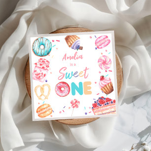 Guardanapo De Papel Docinho de uma Rosquinha doce Papel de Aniversário