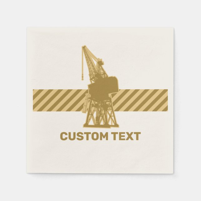 Guardanapo De Papel Dockyard Crane (Frente)