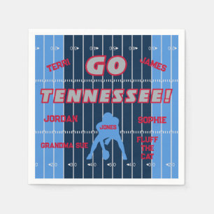 Guardanapo De Papel Documento da família de futebol do Tennessee Napki