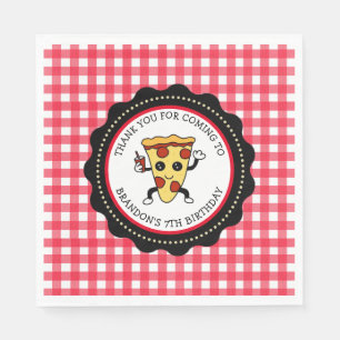 Guardanapo De Papel Documento de Aniversário do Partido de Pizza Pers