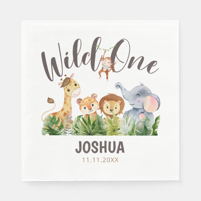 Guardanapo De Papel Documento de Aniversário Personalizado (Frente)