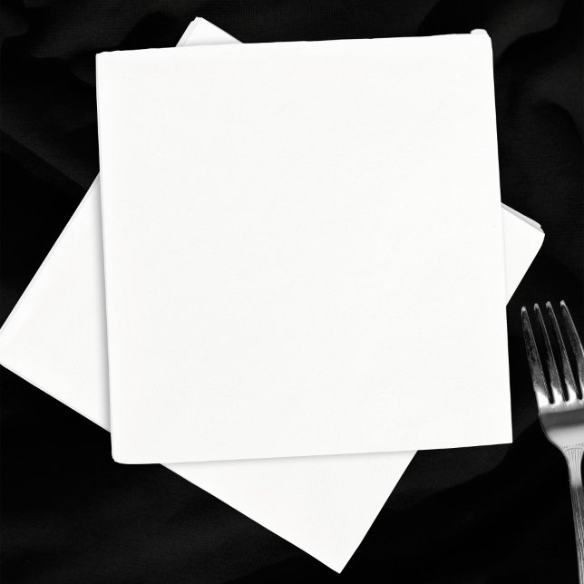 Guardanapo De Papel Documento de Casamento do Vazio Branco simples (Plain white paper napkins for weddings. Luncheon size.)