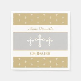 Guardanapo De Papel Documento de Confirmação Cristão, baseado em fé, N