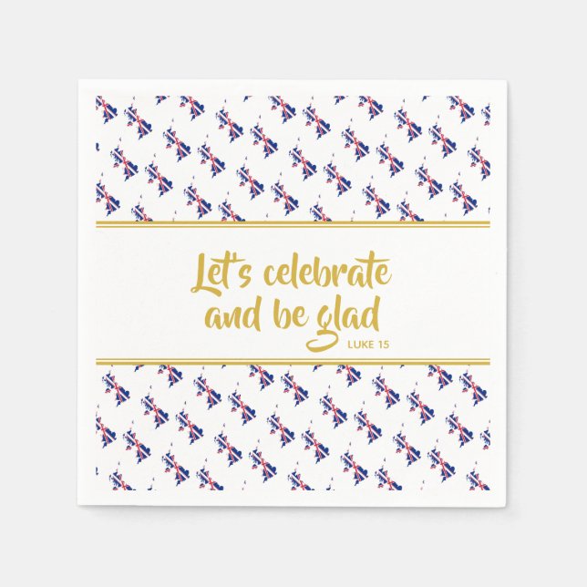 Guardanapo De Papel Documento do Partido Personalizado Cristão da GRÃ- (Frente)