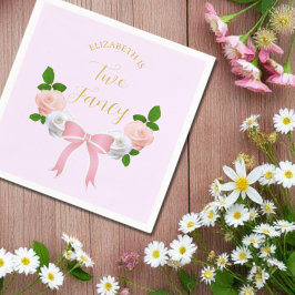 Guardanapo De Papel Dois Arcos de Rico Floral Birthday