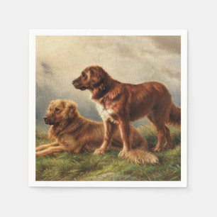 Guardanapo De Papel Dois Cães Vigiantes