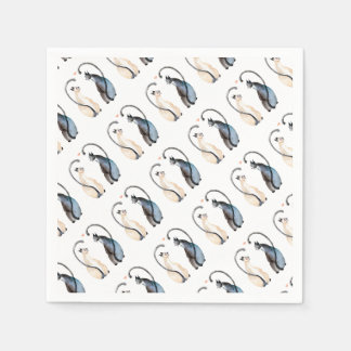 Guardanapo De Papel Dois gatos apaixonados