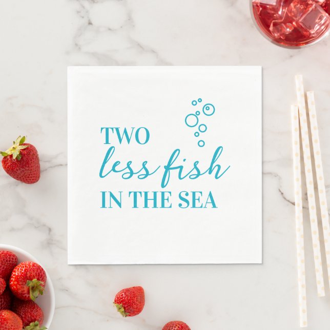Guardanapo De Papel Dois Menos Peixes no Casamento do Mar (Insitu)