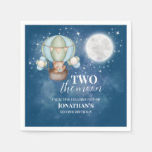 Dois Para o Menino Urso Balão de 2º Aniversário 