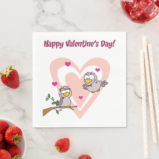 Guardanapo De Papel Dois Pássaros de Amor (Criador carregado)