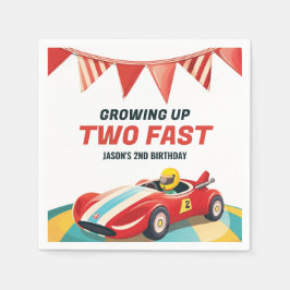 Guardanapo De Papel Dois segundos aniversários de Carro Rápido