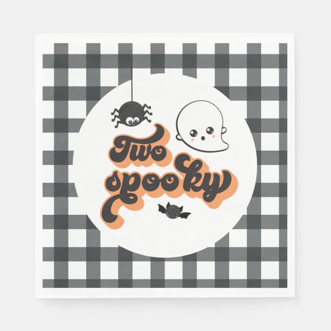 Guardanapo De Papel Dois Spooky Halloween 2º Aniversário (Frente)