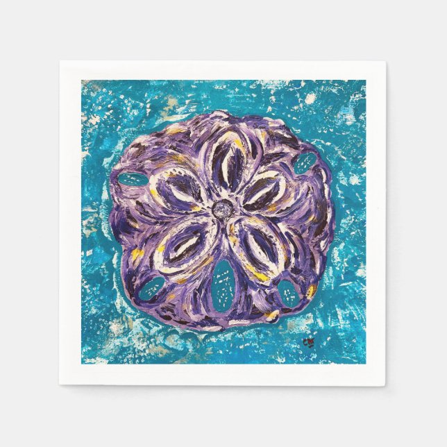 Guardanapo De Papel Dólar de areia (Frente)